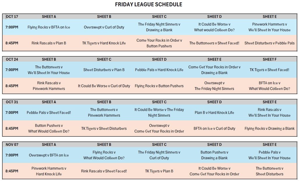 Friday League 2025-26