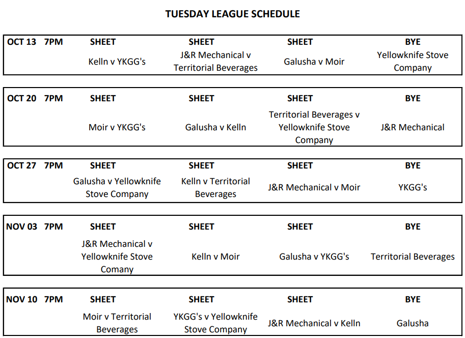 Tues Sched 1